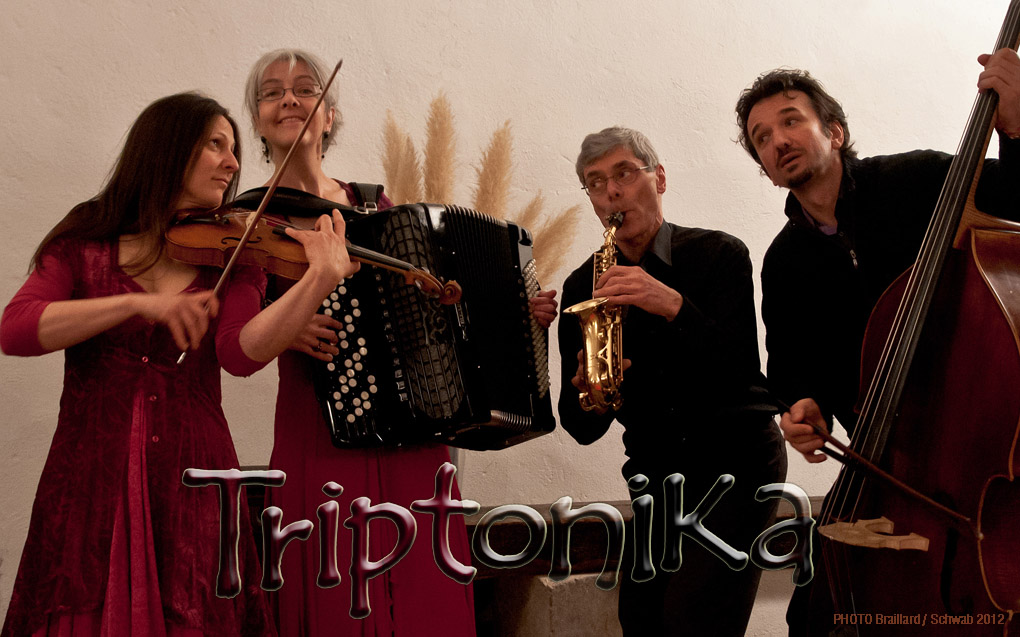 triptonika musiques nomades ethnique classique jazz balkanique acoustique unplugged saxo violon accordion contrebasse